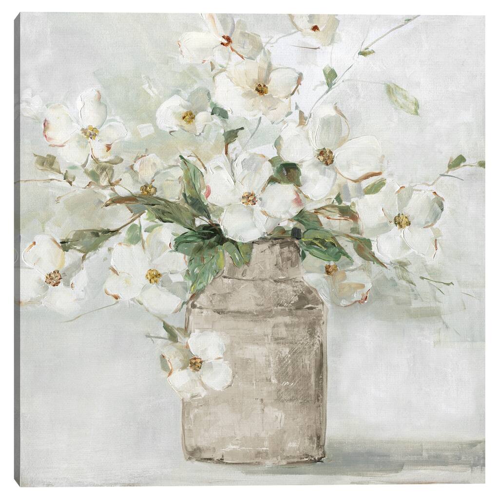 Spring Cottage Blooms I by Sally Swatland Canvas Art Print