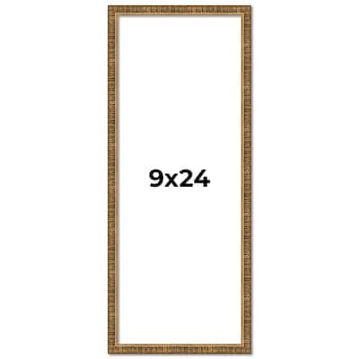 9x24 Frame Gold Kingsley Distressed Solid Wood Picture Frame Width