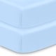 preview thumbnail 14 of 41, BreathableBaby All-in-One Fitted Sheet & Waterproof Cover for 52" x 28" Crib Mattress (2-Pack) Light Blue