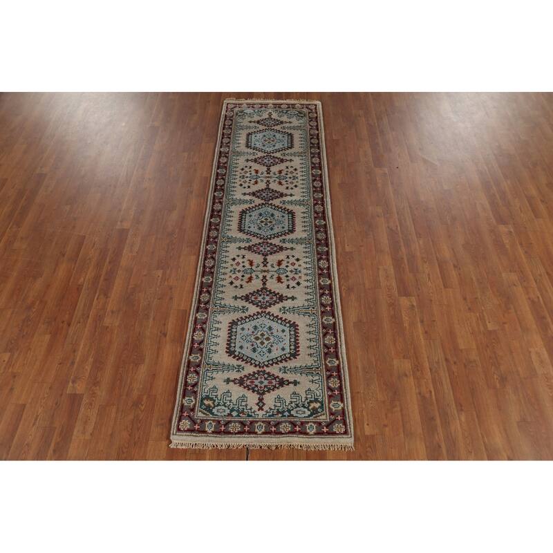 Viss Oriental Runner Rug Hand-Knotted Wool Carpet - 2'4"x 8'2"