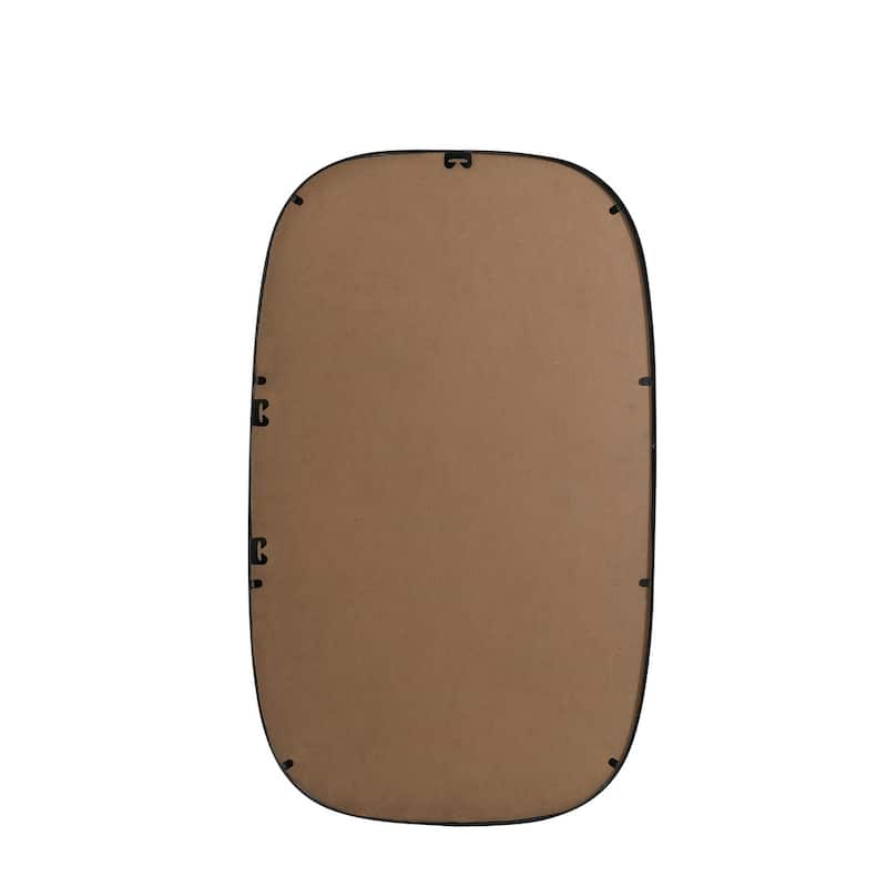 Indigo Home Metal Frame Oval Mirror 24x40 Inch