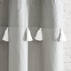 preview thumbnail 9 of 9, Porch & Den Onassis Modern Stripe Tassel Shower Curtain