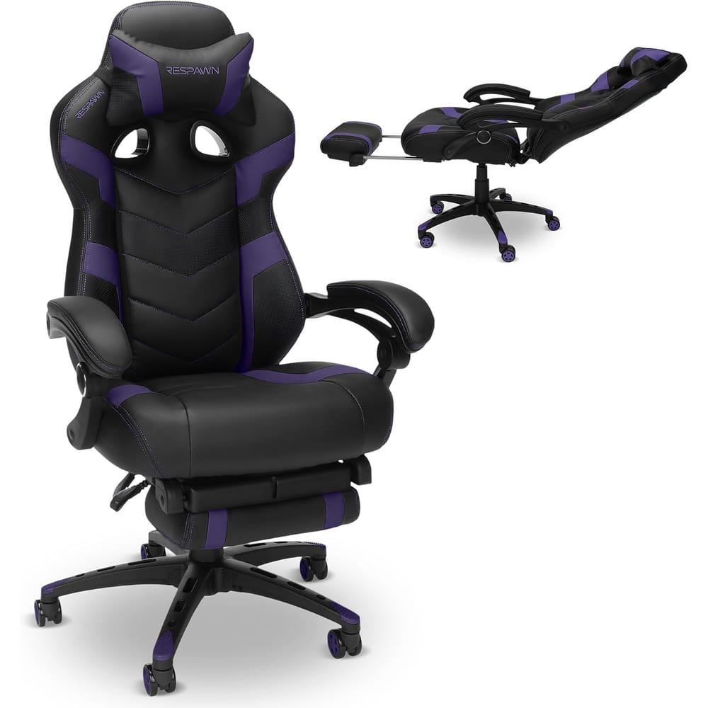 RESPAWN 110 Pro Gaming Chair - Gaming Chair with Footrest, Ergonomic Computer Desk Chair