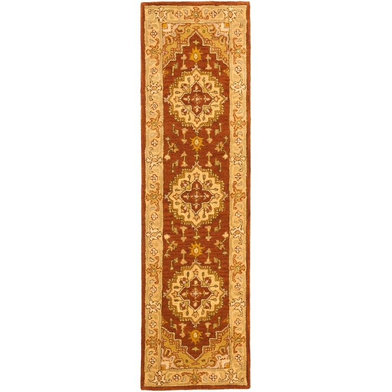SAFAVIEH Handmade Heritage Foliage Traditional Oriental Wool Rug