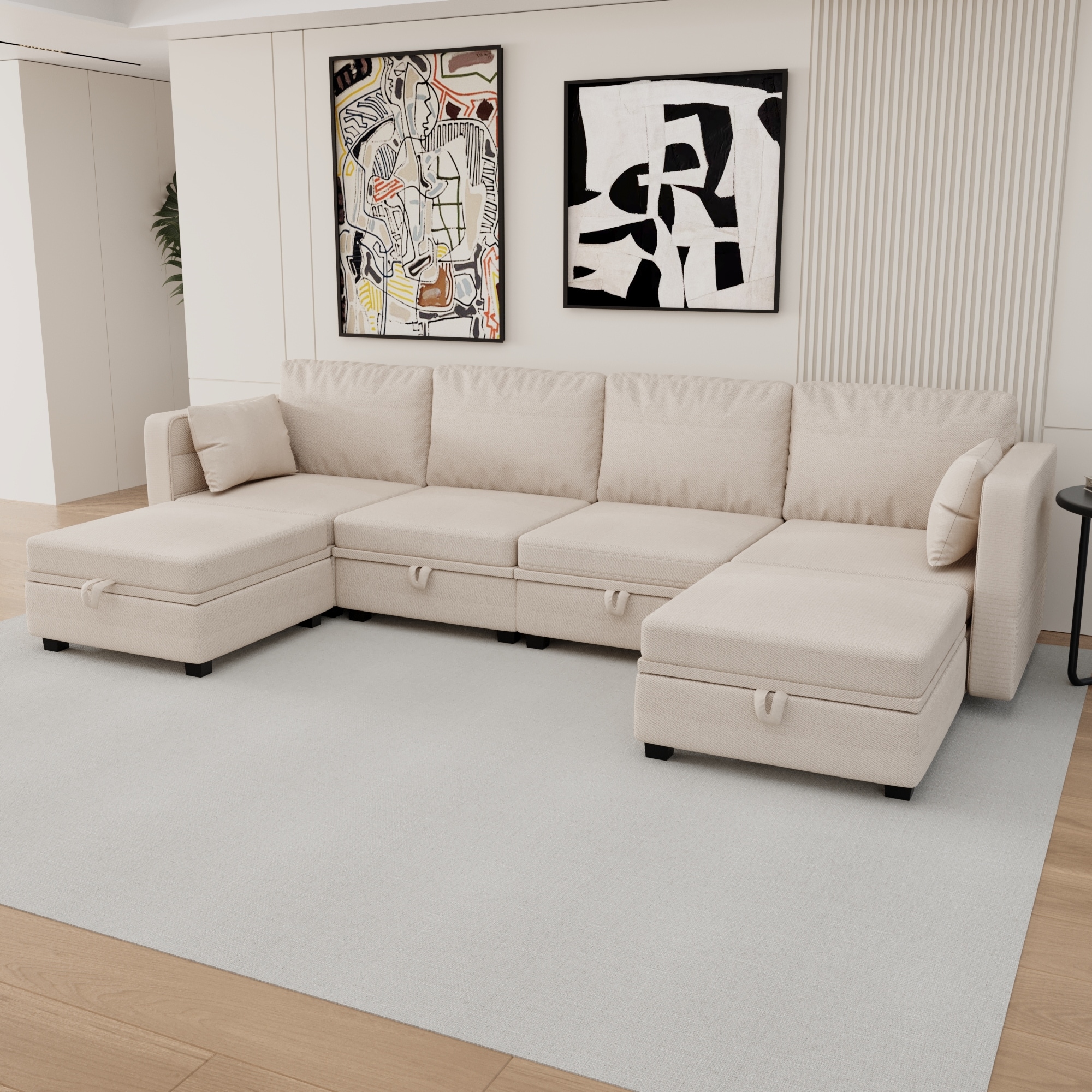 Moveable chaise shop sectional