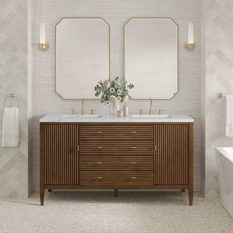 James Martin Vanities 485-V60D-FENC Myrrin 60" Free Standing Double