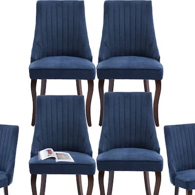 Comfy Fabric Upholstered Dining Chair (Set of 6)