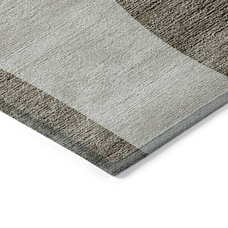 HomeRoots Abstract Transitional Rectangle Outdoor Rug