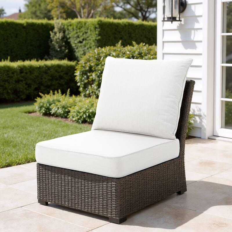 4.7" Thick Sunbrella Outdoor Cushion Set with Back and Seat Cushion