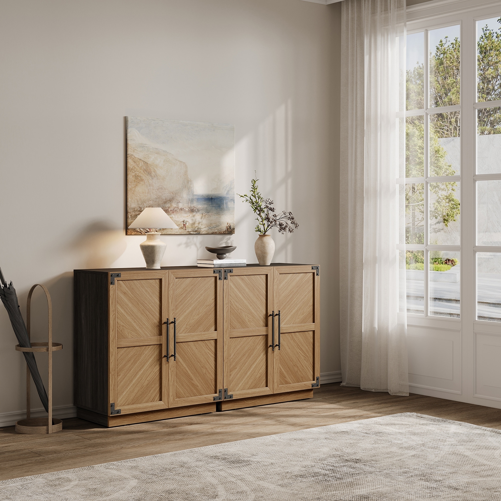2 Doors Vintage Magician Storage Cabinet - Overstock - 42974330