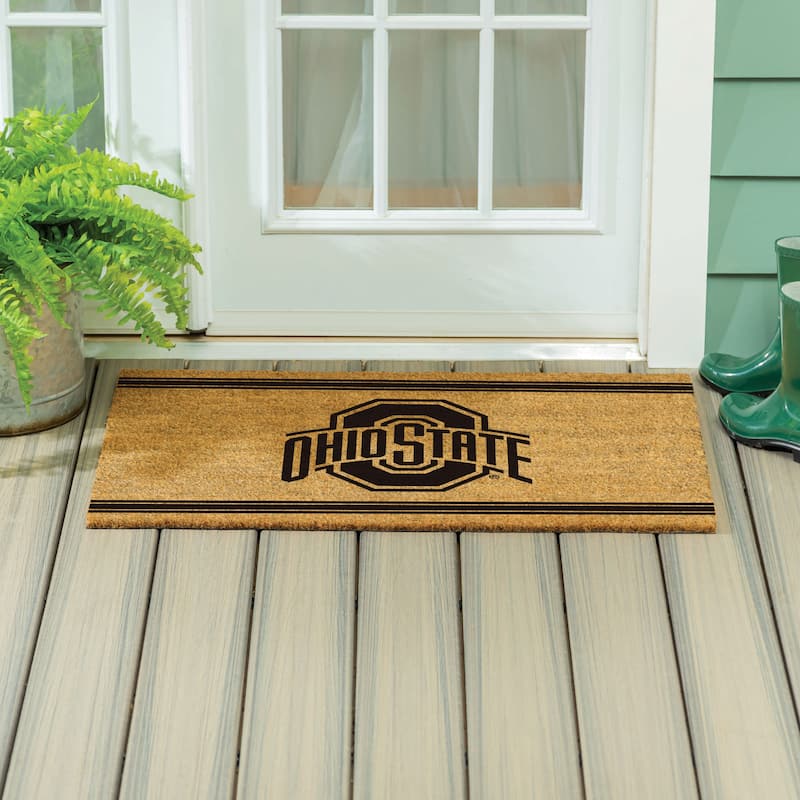 Ohio State University Monochrome Indoor/Outdoor Coir Door Mat