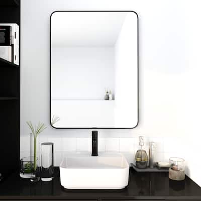 24 x 32"Bathroom Mirror Black Aluminum Frame