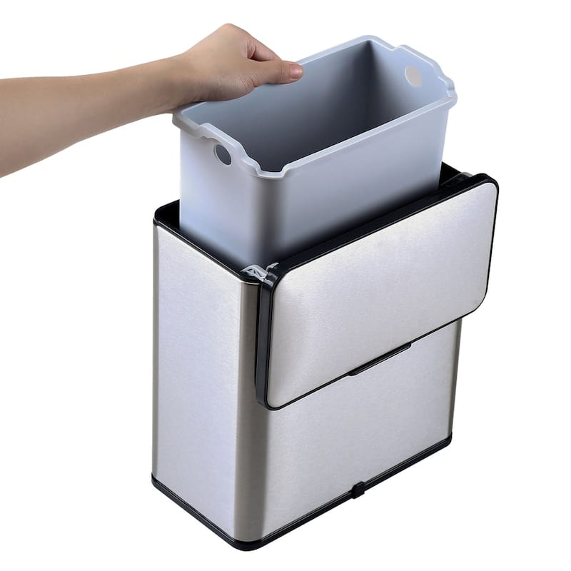 NINESTARS Kitchen Compost Caddy Trash Can 0.8 Gallon