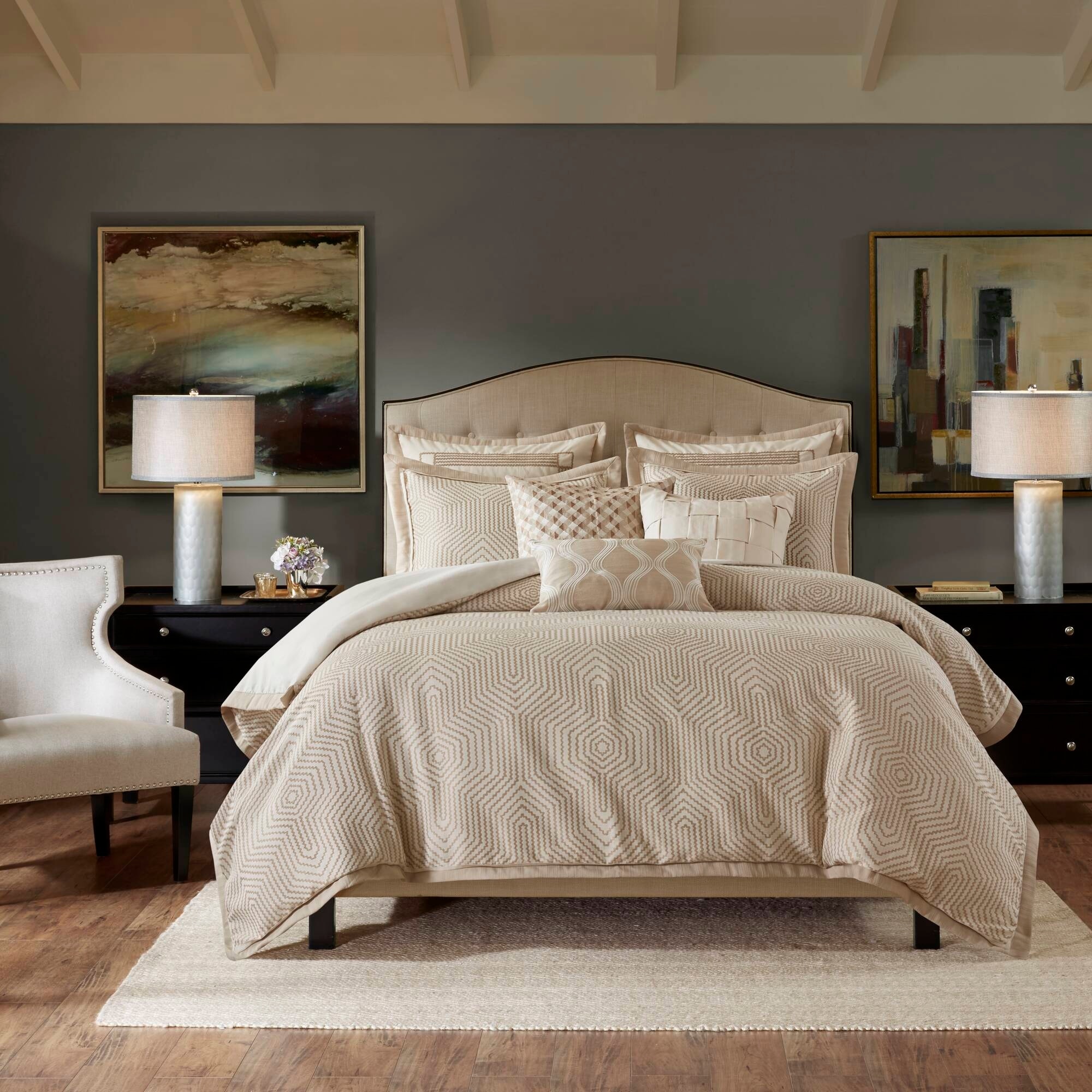 Madison Park Signature Shades of Serenity Comforter Set with Decorative Pillows