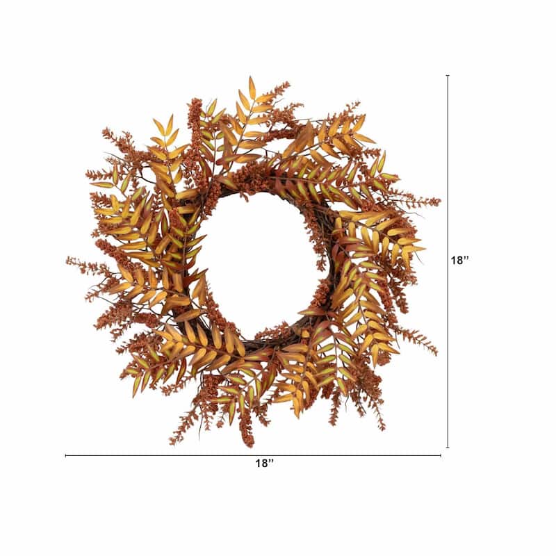 18" Harvest Berry Artificial Wreath