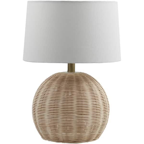 Innoxo Natural Rattan Base Table Lamp 19"H x 13"W x 13"D On Sale Bed Bath & Beyond 37761439