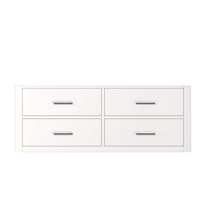 Castor Bath Vanity No Top, No Faucet, No Mirror