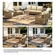 preview thumbnail 25 of 81, Rope Woven Patio Conversation Set with Swivel Chair & Settee Cushions