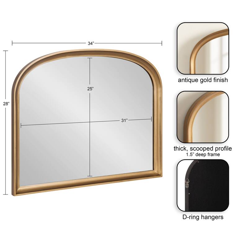 Kate and Laurel Hatherleigh Basket Arch Wall Mirror