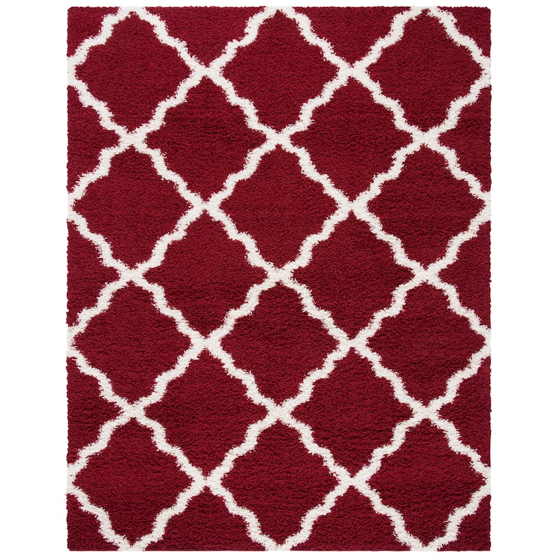 SAFAVIEH Dallas Shag Darina Trellis 1.5-inch Thick Rug