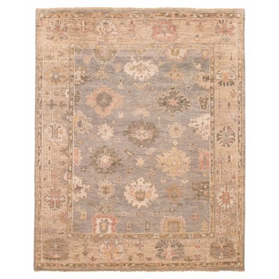 ECARPETGALLERY Hand-knotted Jules Serapi Grey Wool Rug - 7'11 x 9'10