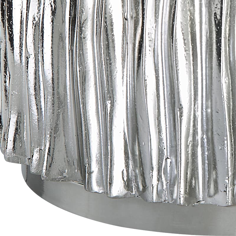 Uttermost Echo Modern Nickel Drink Table - 11"W x 23"H x 11"D