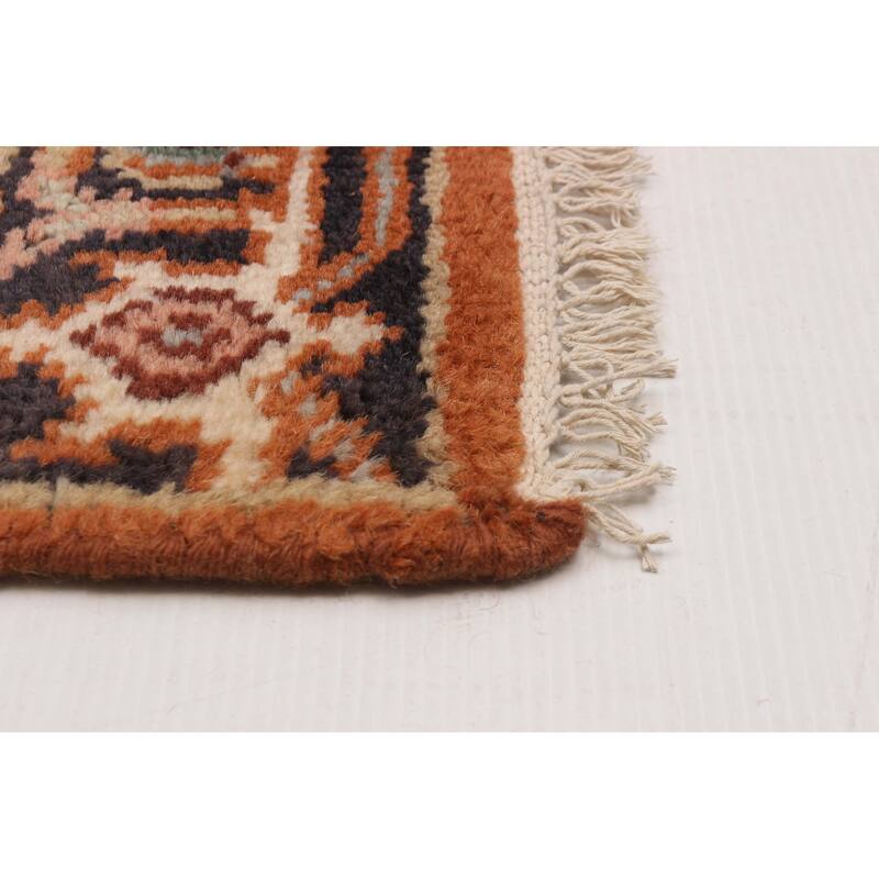 ECARPETGALLERY Hand-knotted Serapi Heritage Copper Wool Rug - 2'5 x 11'7