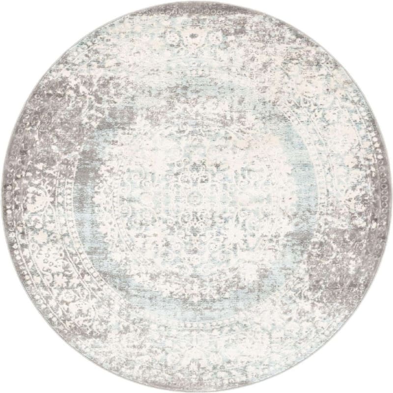 Contemporary Franbu Collection Area Rug - 5' Round