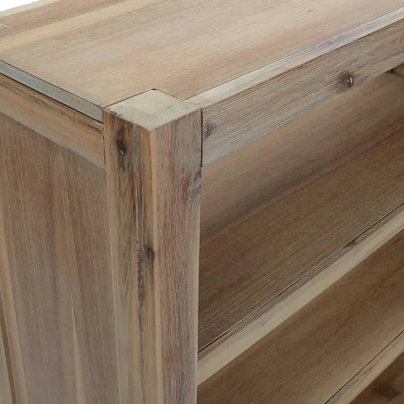 vidaXL 3/4/5/6/7-Tier Bookcase Solid Wood Acacia