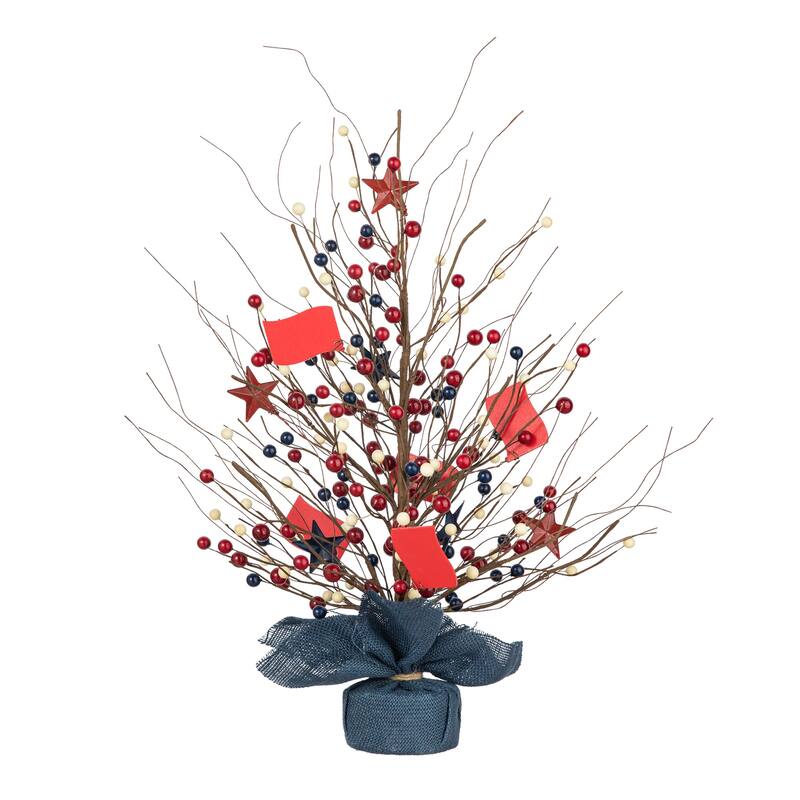 Glitzhome Pinecone Berry Table Tree Fall Harvest Xmas Centerpieces