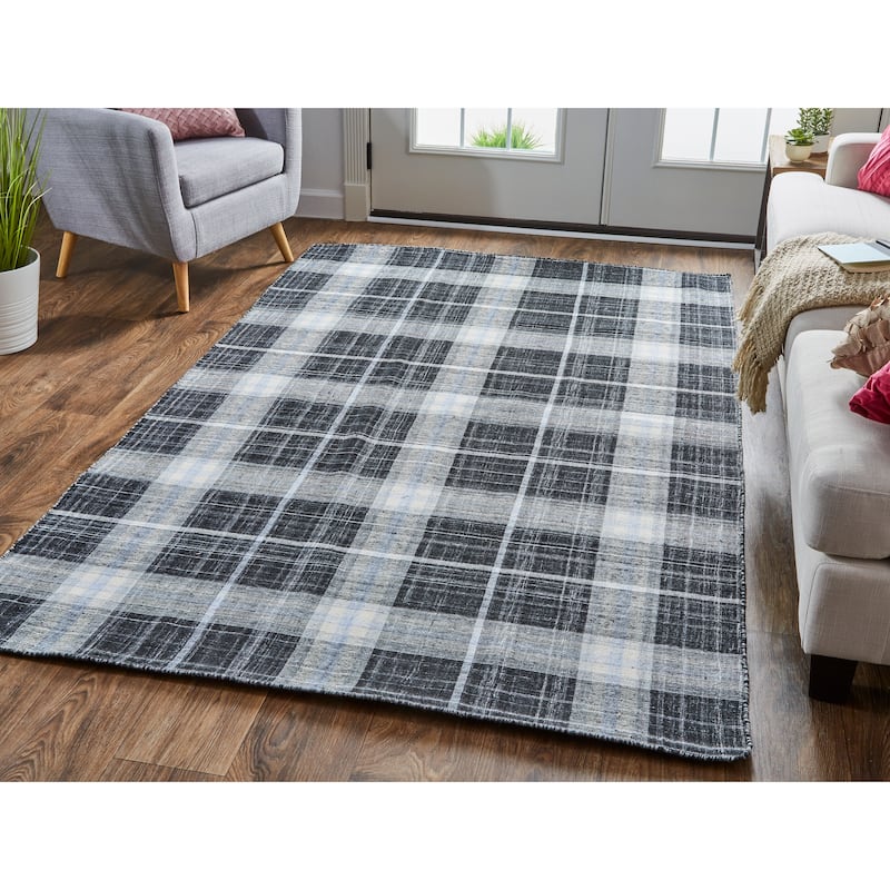 Grand Bazaar Celano Hand Woven Solid Modern Area Rug