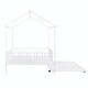 preview thumbnail 12 of 48, Metal House Bed with Fence, With Trundle