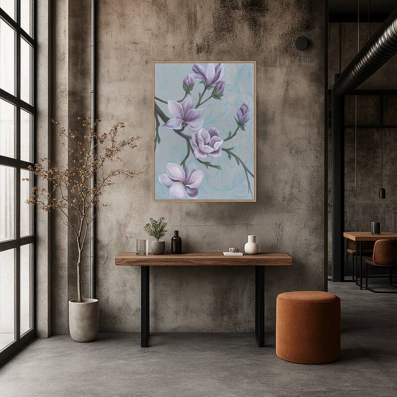 Branches of Magnolia No. 2 by Grace Popp Framed Canvas Wall Art Print