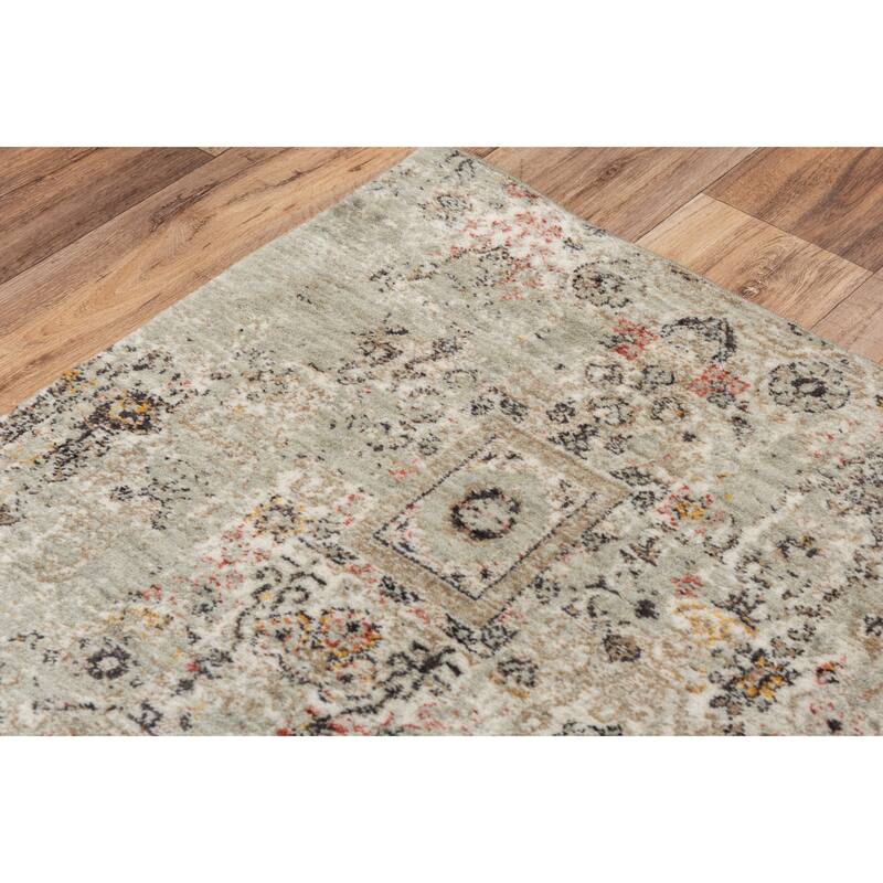 Alora Decor Infinity Floral Scroll Wool Rug