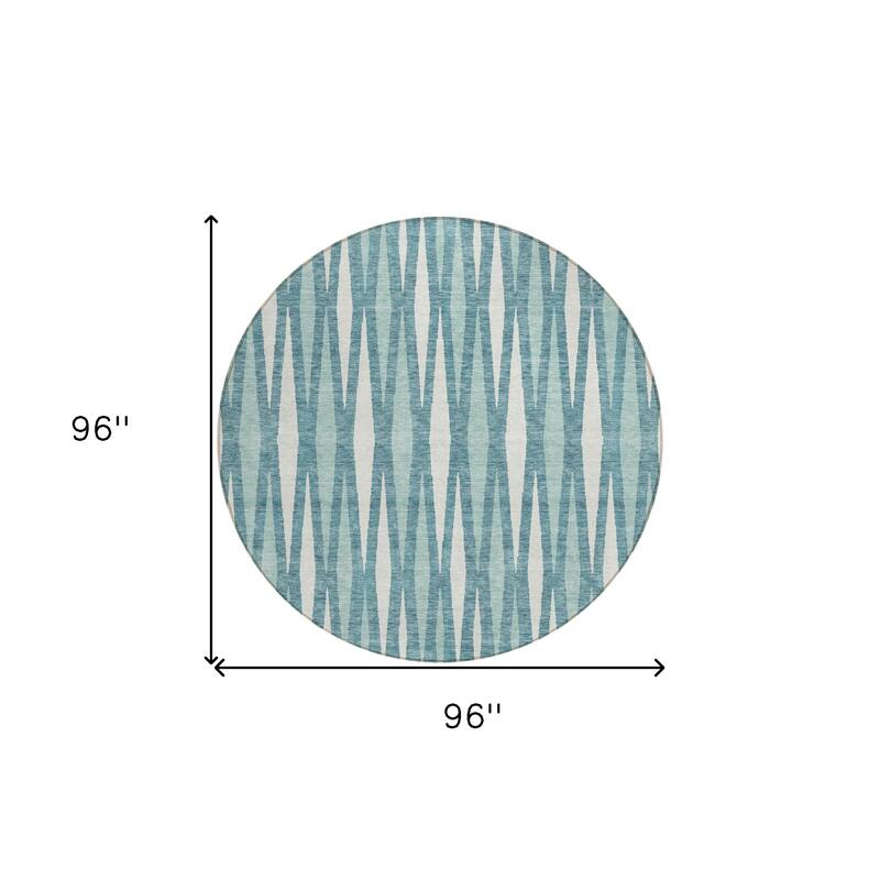 HomeRoots Geometric Transitional Rectangle Outdoor Rug