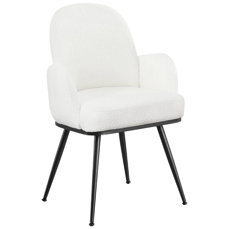 Fabric Upholstered Dining Chairs Set of 2/4 with Arms - 34.8"H x 23.2"W x 22.8"D
