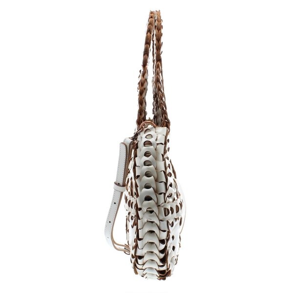 patricia nash pisticci chainlink leather shoulder bag