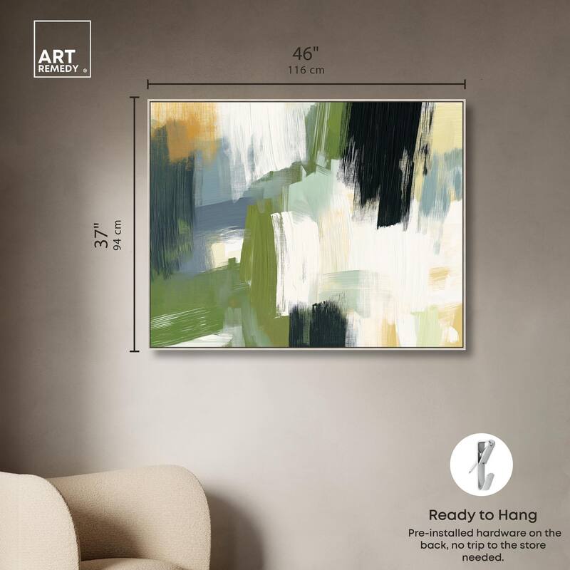 Moss Layers I Canvas by Art Remedy