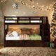 preview thumbnail 2 of 44, Twin-over-Twin Bunk Bed with Twin size Trundle for Bedroom, Dorm, Adults
