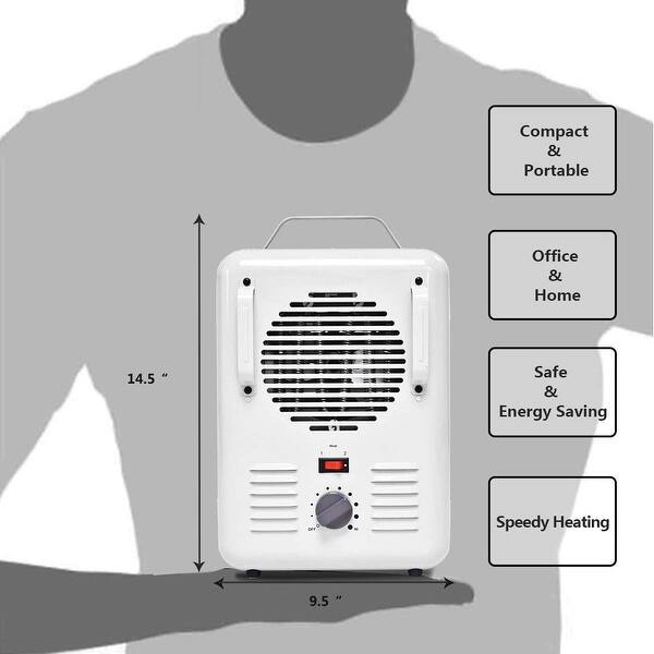 Shop Costway Electric Portable Utility Space Heater Thermostat Room 1500w Overstock 18216186