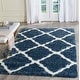preview thumbnail 4 of 51, SAFAVIEH Montreal Shag Ucha 2-inch Thick Rug 3' x 5' - Blue/Ivory - Rectangle