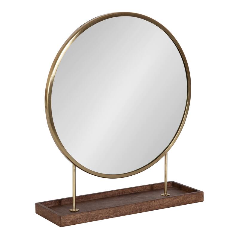 Kate and Laurel Maxfield Round Tabletop Mirror