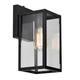 11.25"H Glass Outdoor Wall Lantern with Dusk to Dawn Sensor - 5"x6.25"x11.25"