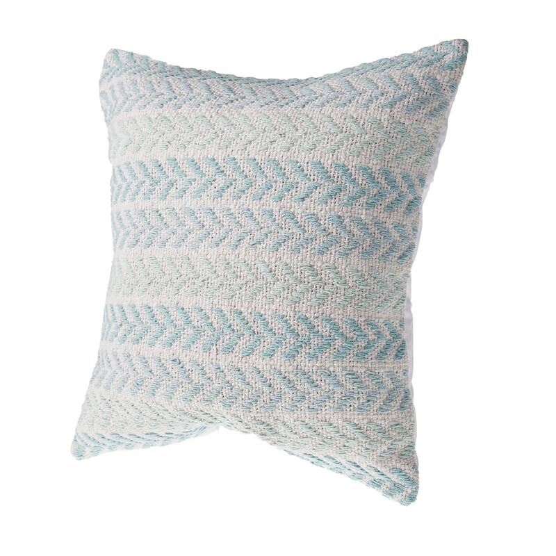 Aquila Set of 4 Coastal Chevron Cotton Throw Pillow Covers, 18" x 18", 4 PCS (Covers Only) by Sevita