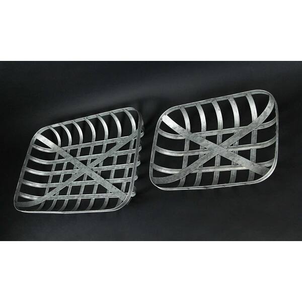Galvanized Metal Tobacco Basket Trays/ Wall Hangings (Set Of 2) - 3 X 24 X  16 inches - Bed Bath & Beyond