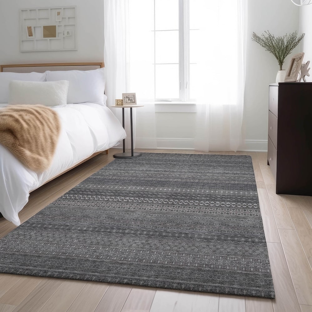 Premium Washable Super Soft Boho Stripes Mayfield Rug
