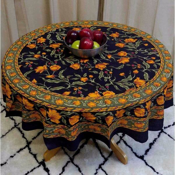Beautiful Handmade Cotton French Floral Print Tablecloth 60 Inches 72 Inch 90 Inch Round Overstock 12210965