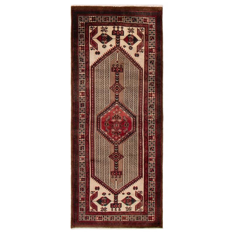 ECARPETGALLERY Hand-knotted Konya Anatolian Cream Wool Rug - 3'3 x 7'9 - Cream - 3'3 x 7'9