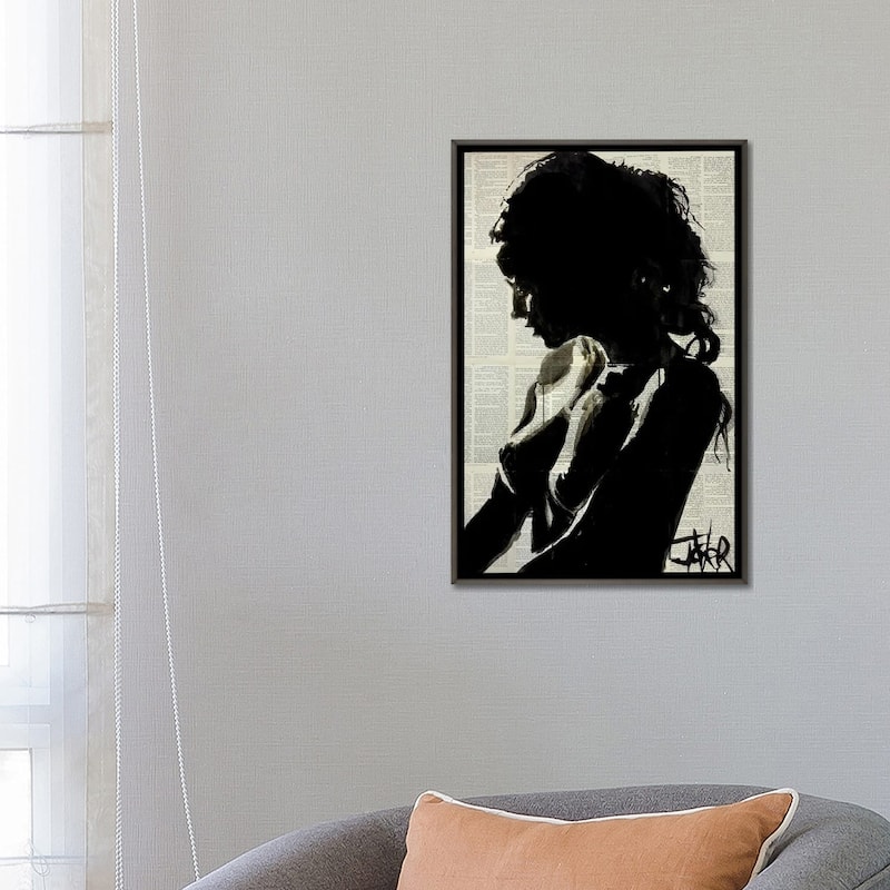 iCanvas "Shadow Player" by Loui Jover Framed