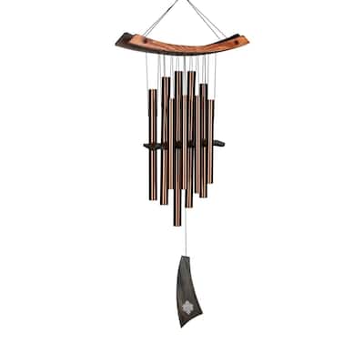 Woodstock Chimes 34-Inch Eastern Energy Healing Wind Chime, Bronze